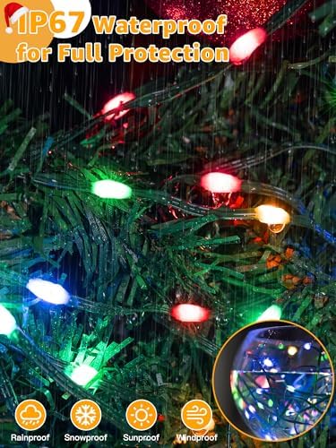 600 LED 196 FT Christmas Lights, Waterproof Outdoor String Lights with Remote and Timer, Christmas Tree Lights, alternate