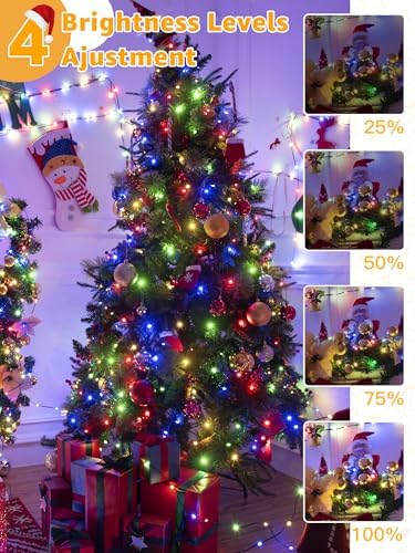 600 LED 196 FT Christmas Lights, Waterproof Outdoor String Lights with Remote and Timer, Christmas Tree Lights, alternate