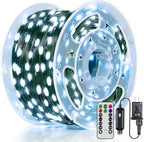 600 LED 196 FT Christmas Lights, Waterproof String Lights with Remote and Timer, Christmas Tree Lights with 8
