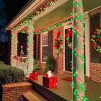 600 LED Christmas String Lights Outdoor, Red White and Green, alternate view 3