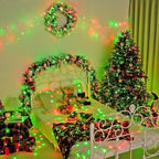 600 LED Christmas String Lights Outdoor, Red White and Green, alternate view 5