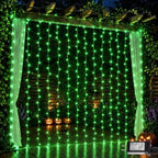 600 LED Curtain Lights(Green) in Green