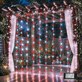 600 LED Curtain Lights(Red and White)