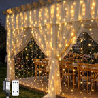 600 LED Curtain Lights, String Lights for Bedroom,9.5ft x 19.6ft