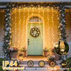 600 LED Curtain Lights, String Lights for Bedroom,9.5ft x 19.6ft, alternate view 5