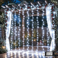 600 LED Curtain Lights(White) in White