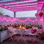 600 LED Pink Christmas String Lights Indoor Outdoor Plug in, alternate view 6