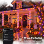 600 LED RGB String Light Outdoor, Christmas Lights Halloween Decor, alternate view 2