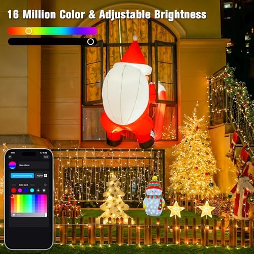 600 LED RGB String Light Outdoor, Christmas Lights Halloween Decor, alternate view 5