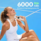 6000mAh Portable Handheld Fan with Ice Cooling, 199 Levels Stepless Speed, 20H Long Battery Life, 20000RPM Turbo, alternate