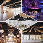 60ftx40ft Black Ceiling Curtain for Halloween Parties, alternate view 4