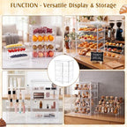 61 Pcs Acrylic Bakery Display Case, 4 Tier Pastry Cabinet Stand, alternate view 7