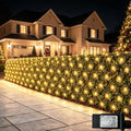 610LED Net Lights, 34.5ft x 5ft Christmas Net Lights Outdoor 8 Modes, Waterproof Connectable String Lights Green