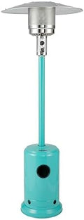 61130 Patio Heater with Wheels, 48,000 BTU, Aqua Blue