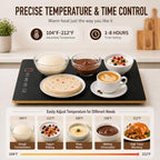 63"×12" Food Warmers for Parties Buffet, Linkable Warming Trays for Buffets in Blackgold, alternate view 4