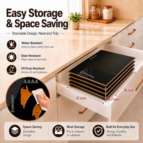 63"×12" Food Warmers for Parties Buffet, Linkable Warming Trays for Buffets in Blackgold, alternate view 7