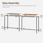63" Long Bar Table, Counter Bar Height Table, High Top Table, Rectangular Bar Pub, for Kitchen, Living Room, alternate view 6
