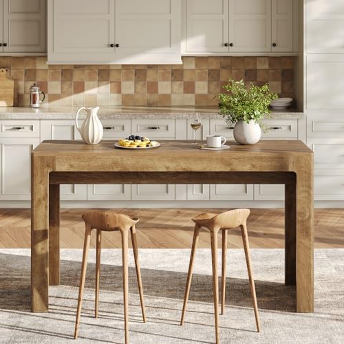 63" Long Bar Table, Counter Height Pub Dining Table for 4-6, Modern Home Bar Unit, Rectangular High Top Table, alternate view