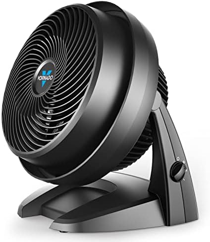 630 Medium Air Circulator Fan, 3 Speed, Adjustable Tilt, Black in Black