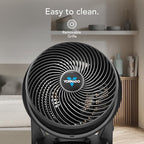 630 Medium Air Circulator Fan, 3 Speed, Adjustable Tilt, Black in Black, alternate view 5