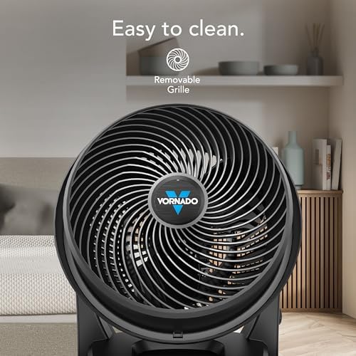 630 Medium Air Circulator Fan, 3 Speed, Adjustable Tilt, Black in Black, alternate view 5