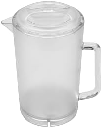 . 64 oz / 2 Quart Clear Plastic Pitcher with Lid in Clear