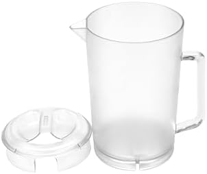 . 64 oz / 2 Quart Clear Plastic Pitcher with Lid in Clear, alternate view 4