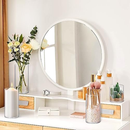 64 Pack Thick Glass Cylinder Vases 4,6,9,12 Inch Tall Clear Flower Vase Hurricane Floating Candle Holder for, alternate view