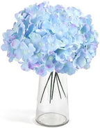 64Pcs Artificial Hydrangea Flowers, Blue Purple Silk Flowers, alternate view 2