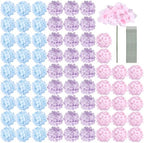 64Pcs Hydrangea Artificial Flowers Bulk, Faux Hydrangea Flowers