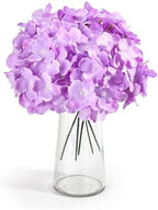 64Pcs Hydrangea Artificial Flowers, Purple Artificial Hydrangeas, alternate view 2