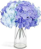 64Pcs Purple Hydrangea Artificial Flowers, Faux Hydrangea Flowers, alternate view 4