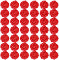 64Pcs Red Hydrangea Artificial Flowers, Fake Hydrangea Flowers