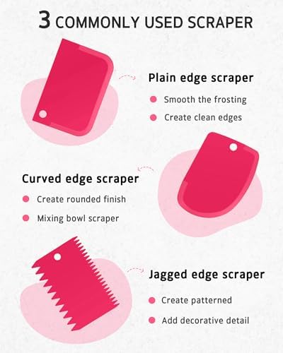 65 PCs Cake Decorating Kit with Cake Stand, Cake Baking Supplies in Rose Pink, alternate view 4