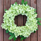 65Pcs Green Hydrangea Artificial Flowers Bulk, Realistic Silk Fake Flowers with Stems, Faux Hydrangea Flowers, alternate view