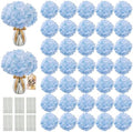 65PCS Hydrangea Artificial Flowers with Stronger Bendable Stems, Premium Silk Faux Hydrangea Flowers Bulk for