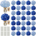 65PCS Hydrangea Artificial Flowers with Stronger Bendable Stems, Premium Silk Faux Hydrangea Flowers Bulk for