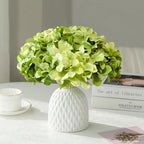 65Pcs Mixed Green Hydrangea Artificial Flowers Bulk, Realistic Silk Fake Flowers with Stems, Faux Hydrangea, alternate view 5