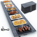 66.7" x 15" Food Warmers for Parties Buffet, 8-in-1 Electric Warming Trays for Buffets Party, Glass Food Warming
