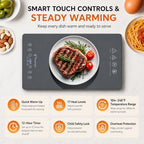 66.7" x 15" Food Warmers for Parties Buffet, 8-in-1 Electric Warming Trays for Buffets Party, Glass Food Warming, alternate