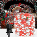 66FT 200 LED Fairy Lights Plug in, 8 Modes Christmas Lights Red and White