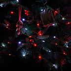 66FT 200 LED Fairy Lights Plug in, 8 Modes Christmas Lights Red and White, alternate view 7