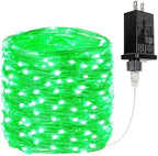 66FT 200 LED Fairy Lights Plug in, 8 Modes Twinkle Halloween Lights Green