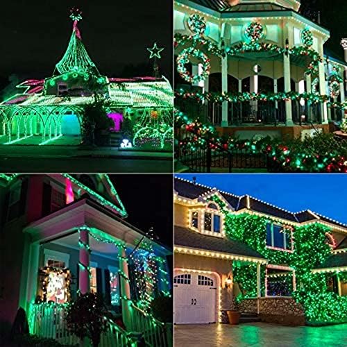 66FT 200 LED Fairy Lights Plug in, 8 Modes Twinkle Halloween Lights Green, alternate view 3