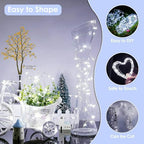 66FT 200 LED Fairy Lights Plug in, 8 Modes Twinkle Lights Cool White, alternate view 4