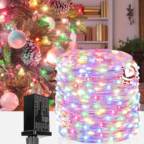 66FT 200 LED Fairy Lights Plug in, 8 Modes Twinkle Lights Multicolor