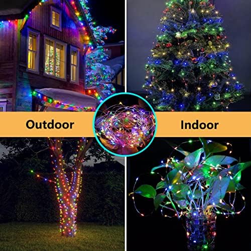 66FT 200 LED Fairy Lights Plug in, 8 Modes Twinkle Lights Multicolor, alternate view 3