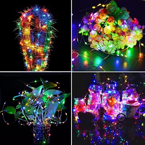 66FT 200 LED Fairy Lights Plug in, 8 Modes Twinkle Lights Multicolor, alternate view 5
