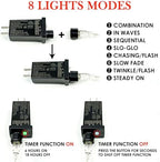 66FT 200 LED Fairy Lights Plug in, 8 Modes Twinkle Lights Multicolor, alternate view 6