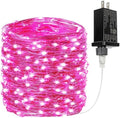 66FT 200 LED Fairy Lights Plug in, 8 Modes Twinkle Lights Pink